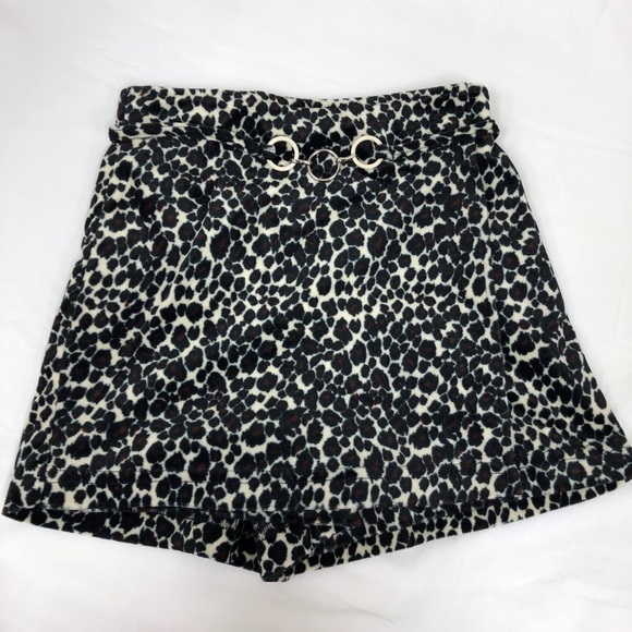 IN Girl San Francisco Animal print Skorts Leopard - Picture 1 of 6